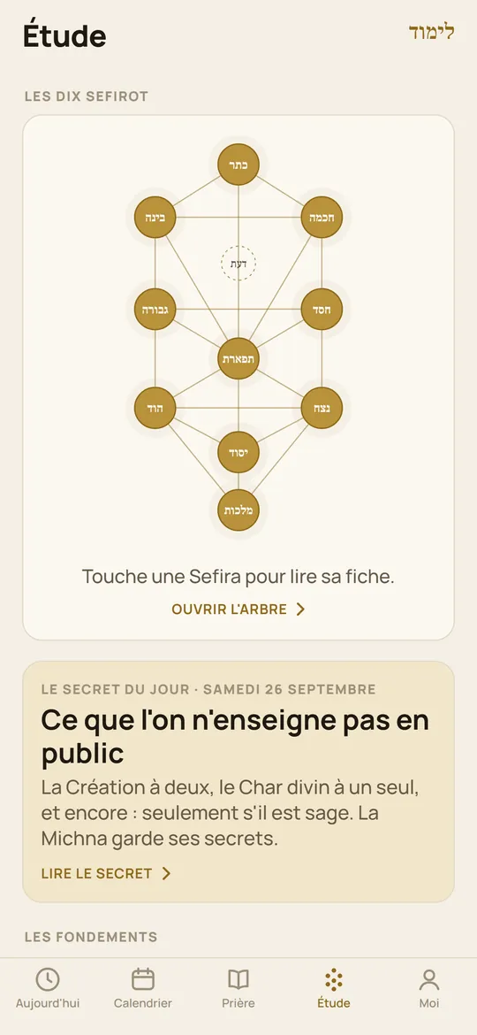 Un secret de la Torah par jour.